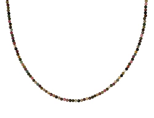 Turmalin Kette Bunt Edelstein Kette Steinkette Kugelkette 3