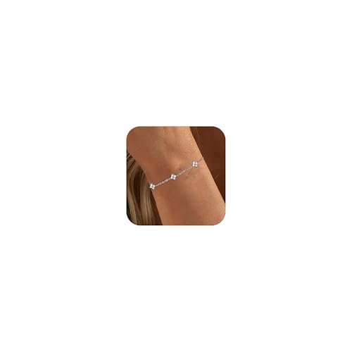 Aidenn Armband Damen Gold Mit Cubic Zirkonia Blumen