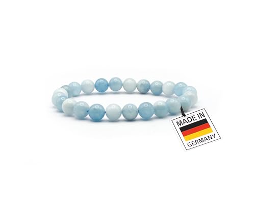 Aquamarin Armband 8mm Naturfarben F R Innere Ruhe