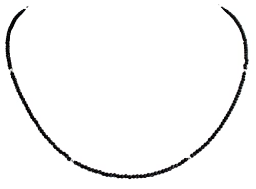 Schwarz Spinell Edelstein Kette