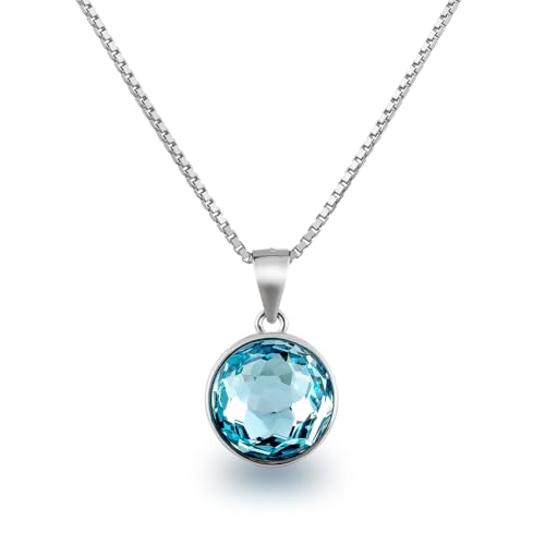 Sch Ner Sd Anh Nger Kristall Rund Halskette