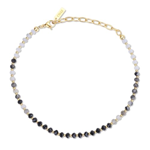 Coai Kristall Fu Kette Aus 4x3 Mm Facettierten