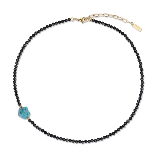 Coai Choker Perlenkette Mit Unregelm Iger T Rkis