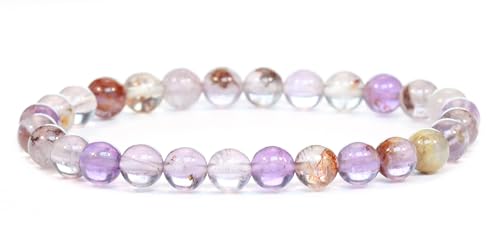 Lakada Echtes Super Seven Amethyst Edelstein Armband Mit