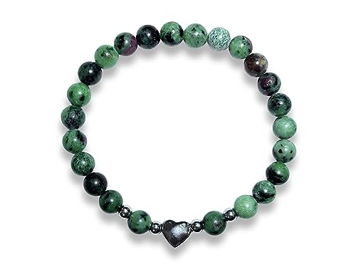 Majas Perlen Rubin In Zoisit Armband Perlen Echt