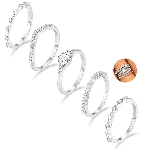 Macachii 5 St Ck Ring Silber Damen Ringe