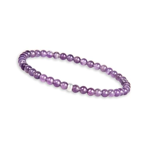 Gd Good Designs Amethyst Perlenarmband Damen Mit Echten