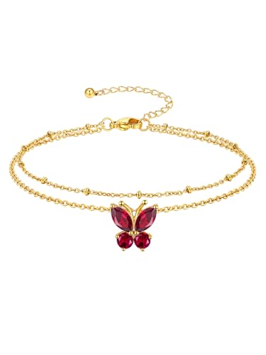 Richsteel Geburtsstein Fu Kette F R Damen Sommer