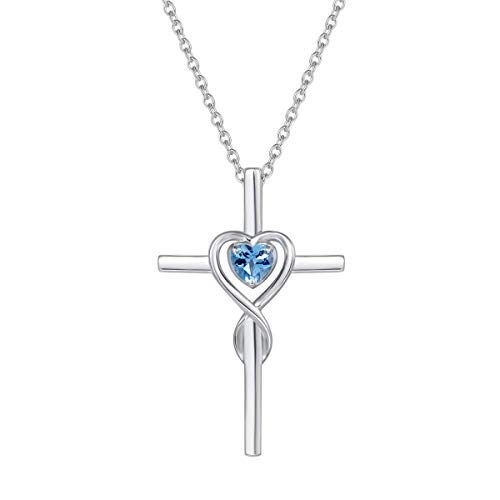 Fancime Damen Halskette Mit Unendlichkeit Symbol Kreuz Anh