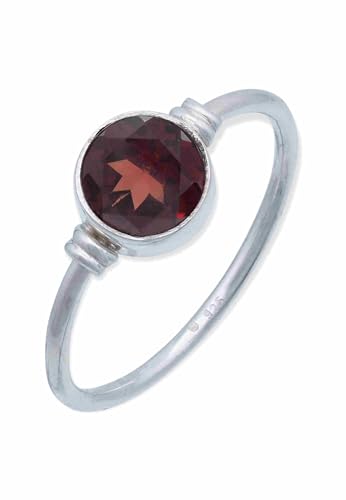 Ring 925 Silber Granat Roter Stein Edelstein Echt