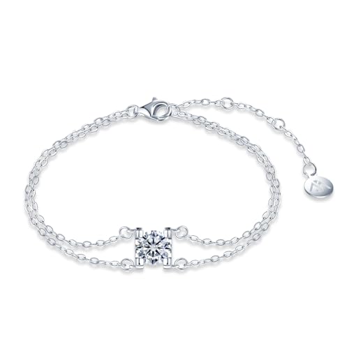 Micmif Moissanite Ketten Armbander Silber 925 F R
