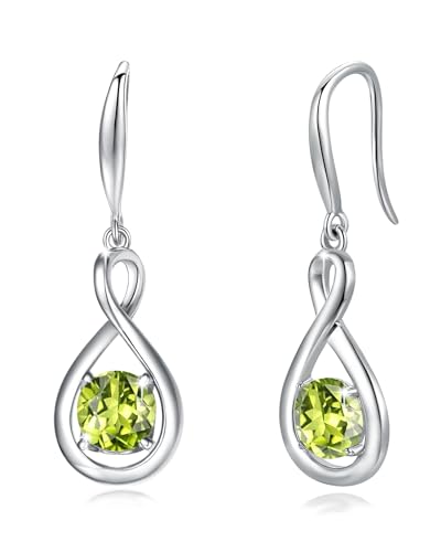Fancime Peridot Ohrringe Sterlingsilber 925 H Ngend Zierlich