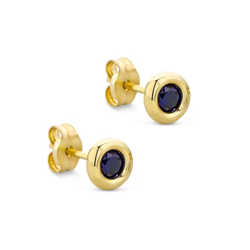 Orovi Ohrringe Rund Aus 9 Karat Gelbgold 375