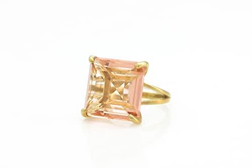 Quadratischer Morganit Ring Von Anemone Gl Nzende Gro