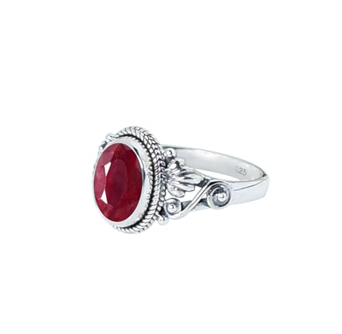 Gems Vibes Rubin Edelstein Ring F R Frauen