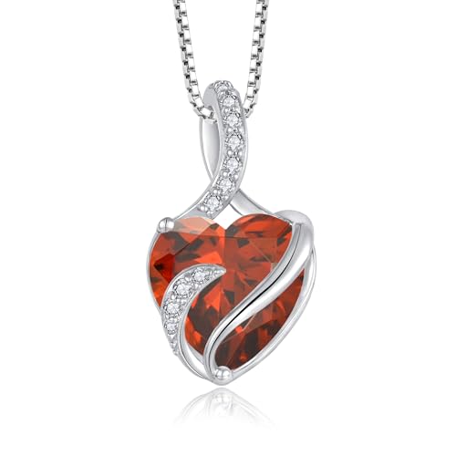 Fj Unendlichkeit Januar Geburtsstein Kette Damen 925 Sterling