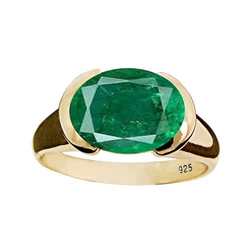 Gems Vibes Smaragd Edelstein Ring F R Damen