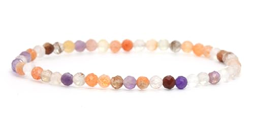 Lakada Echtes Super Seven Amethyst Edelstein Armband Mit