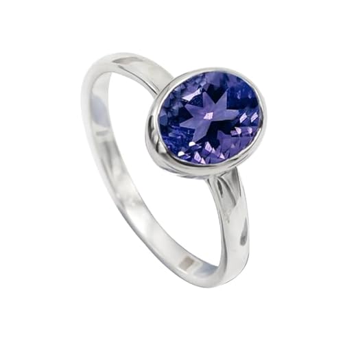 Jewelforce 925 Sterling Silber Tansanit Lab Grown Edelstein