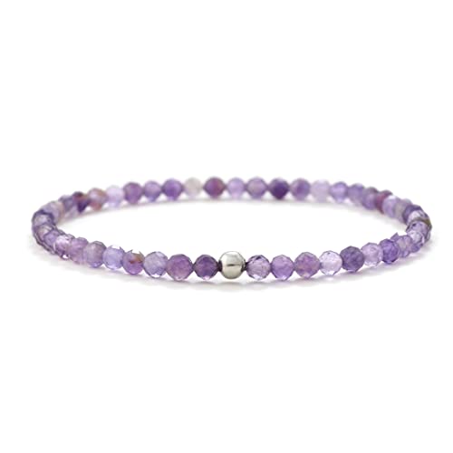 Bergerlin Amethyst Armband Echt Mit 925 Sterling Silberperle