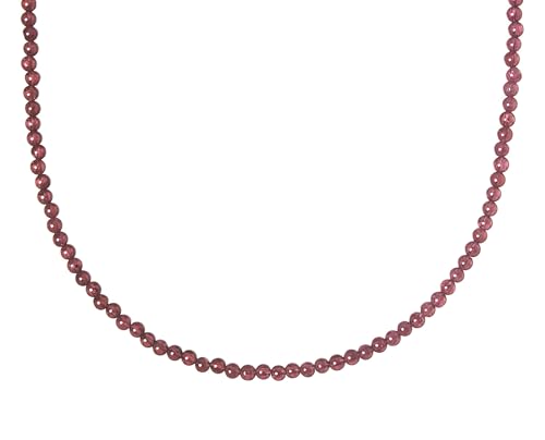 Granat Kette Edelstein Kette Steinkette Kugelkette Edelstein W