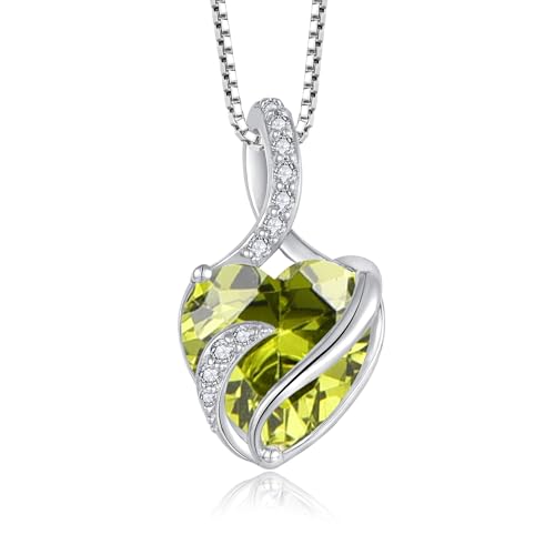 Fj Unendlichkeit August Geburtsstein Kette Damen 925 Sterling