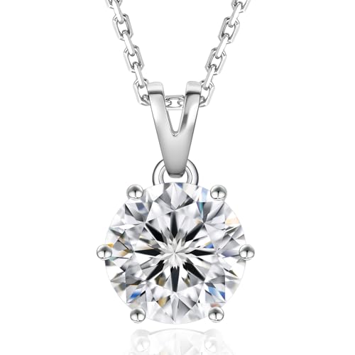 Krkc Co Moissanite Kette Silber 925 Mit Anh