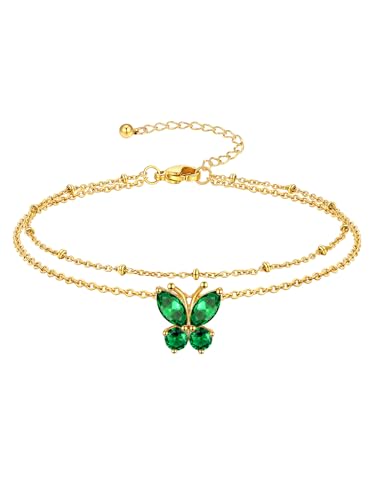 Richsteel Geburtsstein Fu Kette F R Damen Sommer