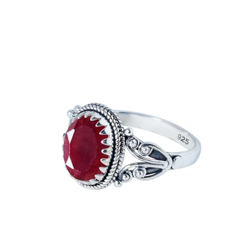 Gems Vibes Rubin Edelstein Ring F R Frauen