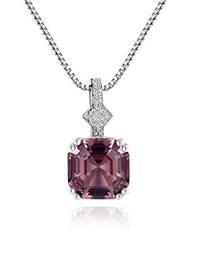 Michooyel 2ct Morganit Asscher Cut Anh Nger Halskette