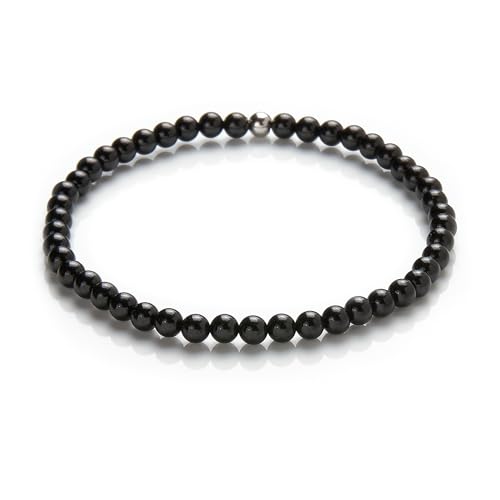 Spinell Armband Schwarz Edelstein Armband Kugel Armband 4mm