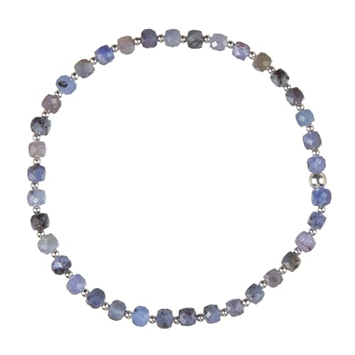 Tansanit Stretch Armband Gummizug