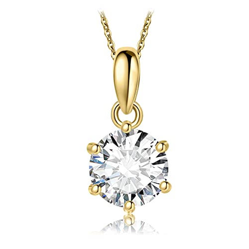 Jewelrypalace Rund 1ct Moissanite Solit R Kette Anh