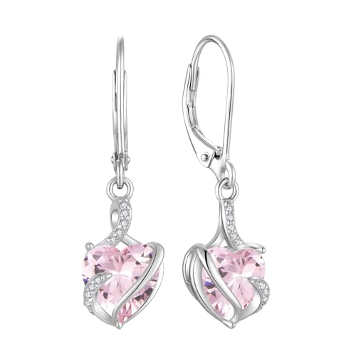 Fj Damen Ohrringe Oktober Geburtsstein 925 Sterling Silber