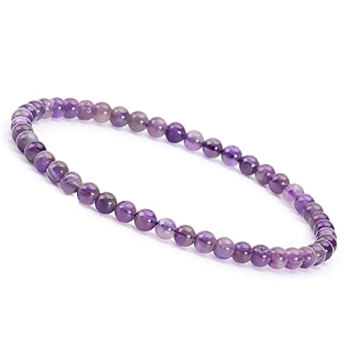 Unique Gems Perlenarmband Edelstein Damen Armband Echter Amethyst