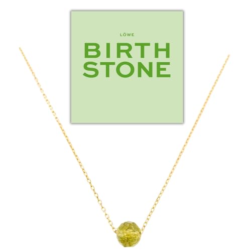 Happymaker Geburtsstein Kette Handgemacht In Deutschland Vergoldete Silberkette