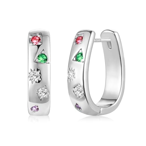 Alexcraft U F Rmige Creolen Silber 925 Ohrringe