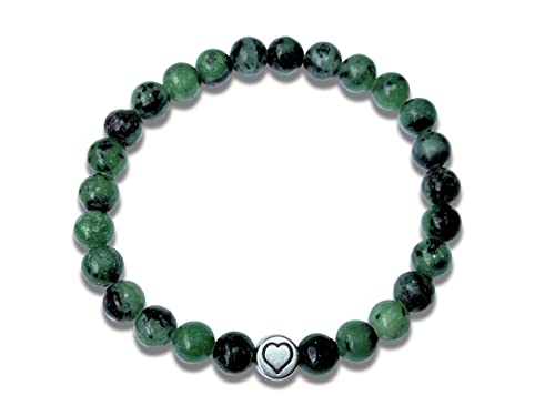 Majas Perlen Rubin In Zoisit Armband Echt Mit