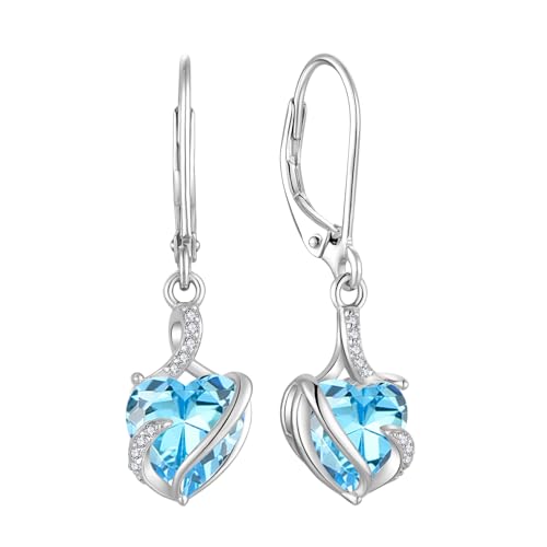 Fj Damen Ohrringe M Rz Geburtsstein 925 Sterling