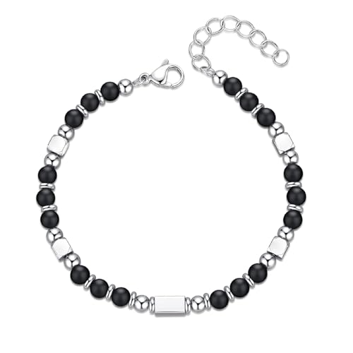 Lilbitty Schwarzer Turmalin Armband Edelsteine Armband Herren Damen