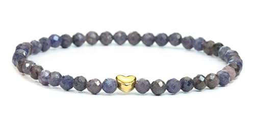 Lakada Echtes Saphir Edelstein Armband Mit Facettierten 4mm