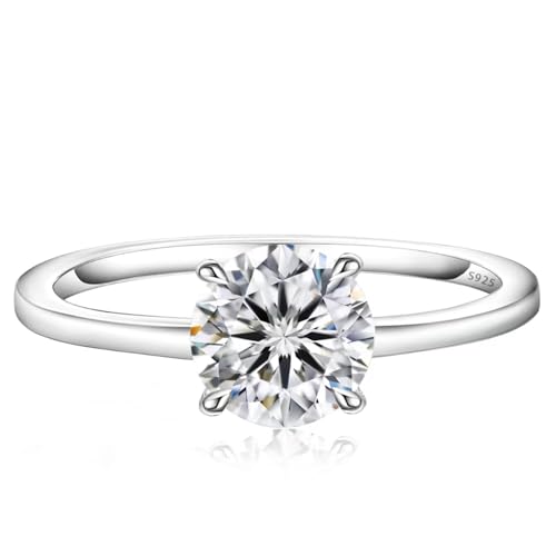 Krkc Co Verlobungsring Damen Moissanite 1 Karat Diamantring