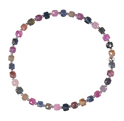 Saphir Bunt Stretch Armband Gummizug