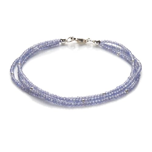Tansanit 3 Reihiges Armband