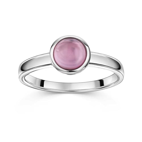 Materia Sterling Silber Ring Turmalin Stein Pink 925