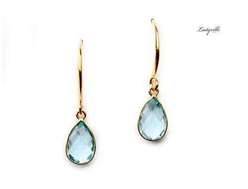 Topas Ohrringe Geburtsstein Dezember Himmlische Ohrringe Edelstein Schmuck