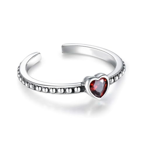 Lecalla Solide 925 Sterling Silber Antike Birthstone Fu