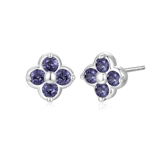 Phnibird Ohrstecker Silber 925 Damen S Kleeblatt Ohrringe