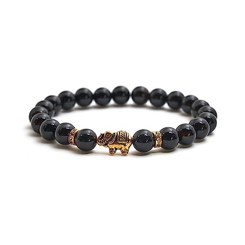 Turmalin Armband Mit Echten Naturstein Perlen Und Elefant