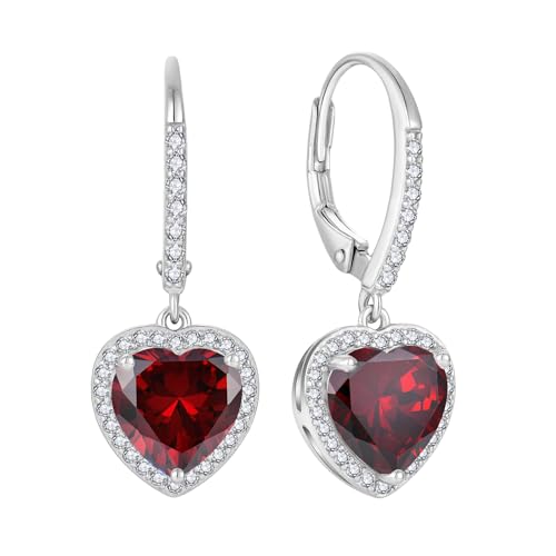 Fj Herz H Ngend Ohrringe Damen 925 Sterling